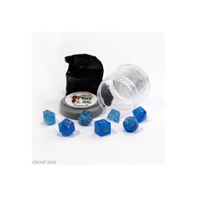 Pizza Dungeon Dice: 'Lucky' Dice - Gem Blue - Beanie Games