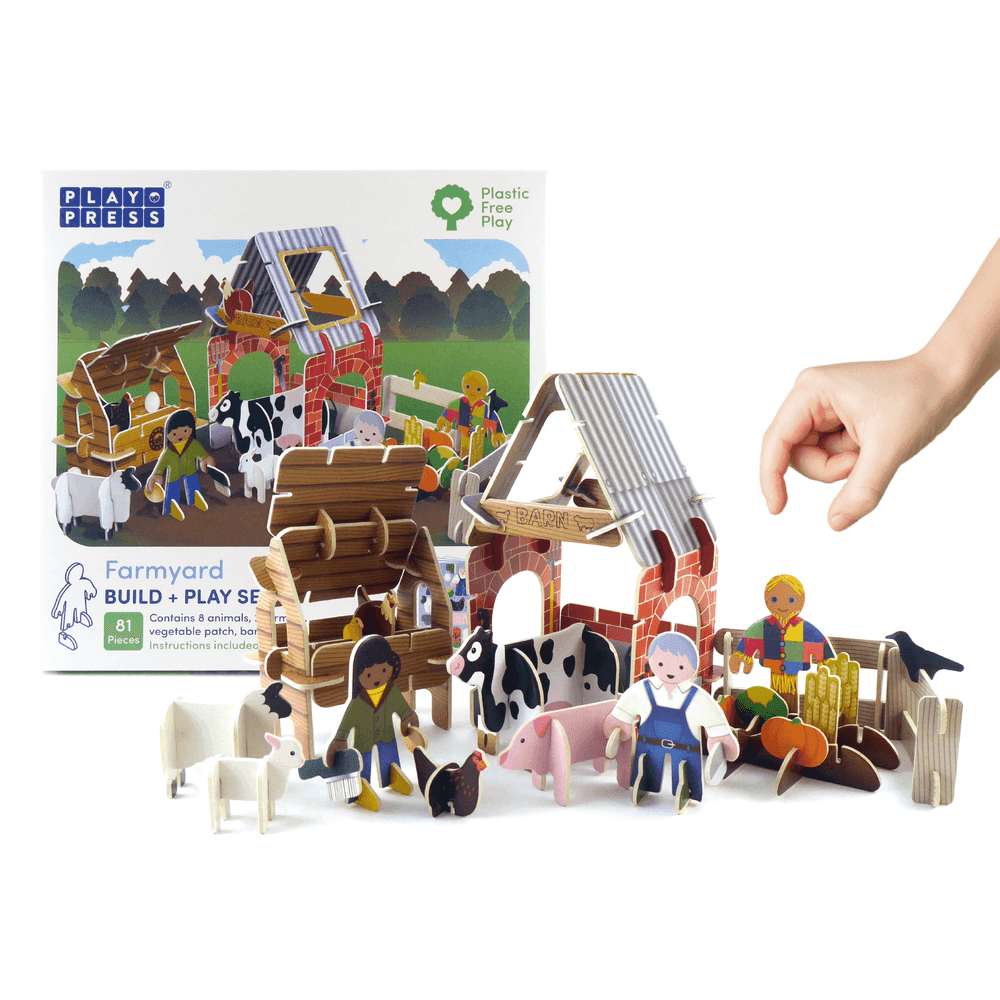 Play Press: Farmyard Playset - Beanie Games