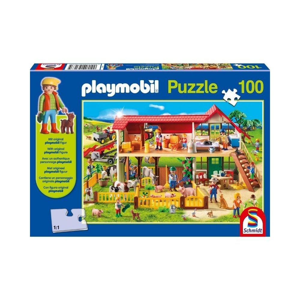 Playmobil: Farm Puzzle & Play (100 pieces) - Beanie Games