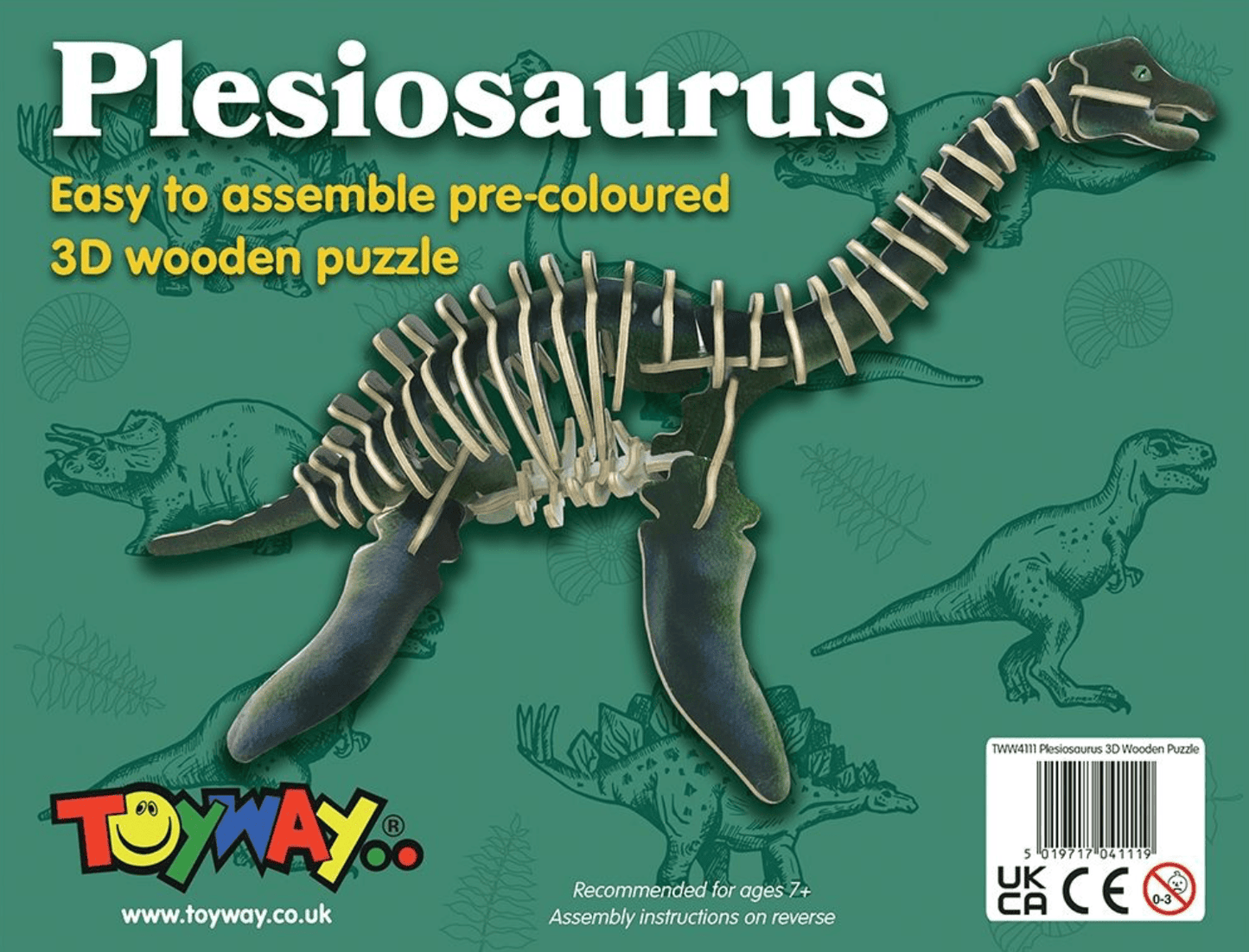 Plesiosaurus 3D Wooden Puzzle - Beanie Games