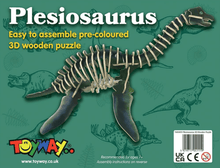 Plesiosaurus 3D Wooden Puzzle - Beanie Games