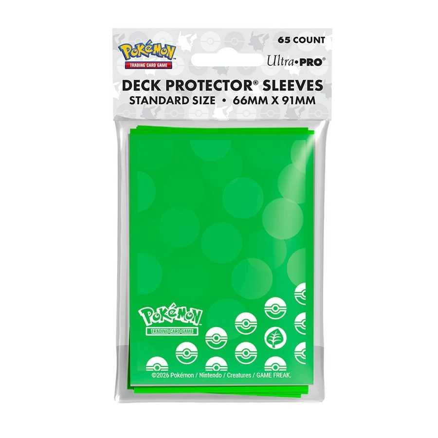Pokémon Energy Deck Protector Sleeves - Grass Type (65ct) - Beanie Games
