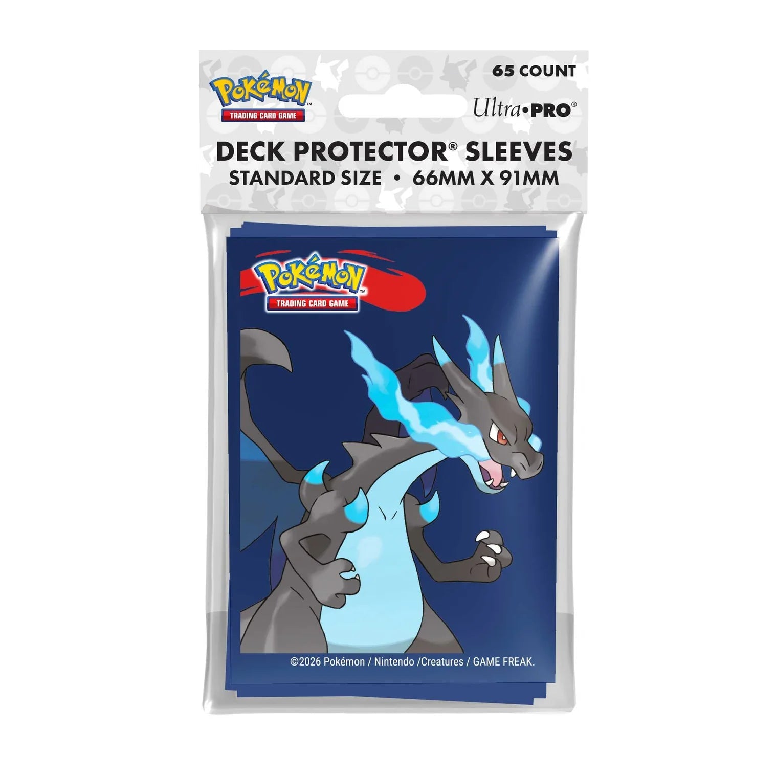 Pokémon: Mega Charizard X 65ct Deck Protectors Sleeves - Beanie Games