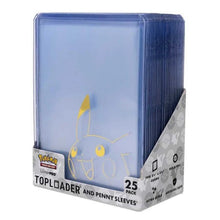 Pokémon Pikachu Toploader & Penny Sleeves Combo Pack (25 Pack) - Beanie Games