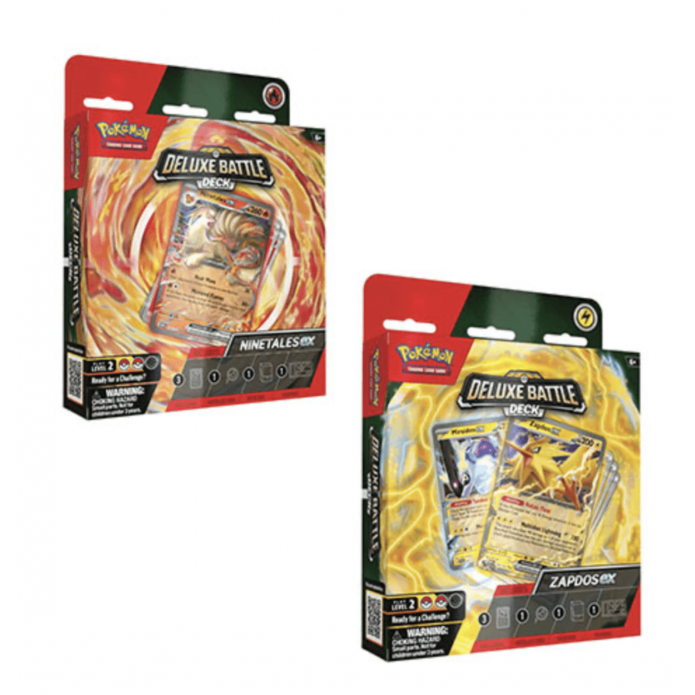 Pokemon TCG: Deluxe Battle Deck - Ninetales Ex And Zapdos Ex - Beanie Games