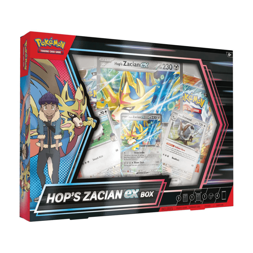 Pokemon TCG: Hop's Zacian ex Box - Beanie Games
