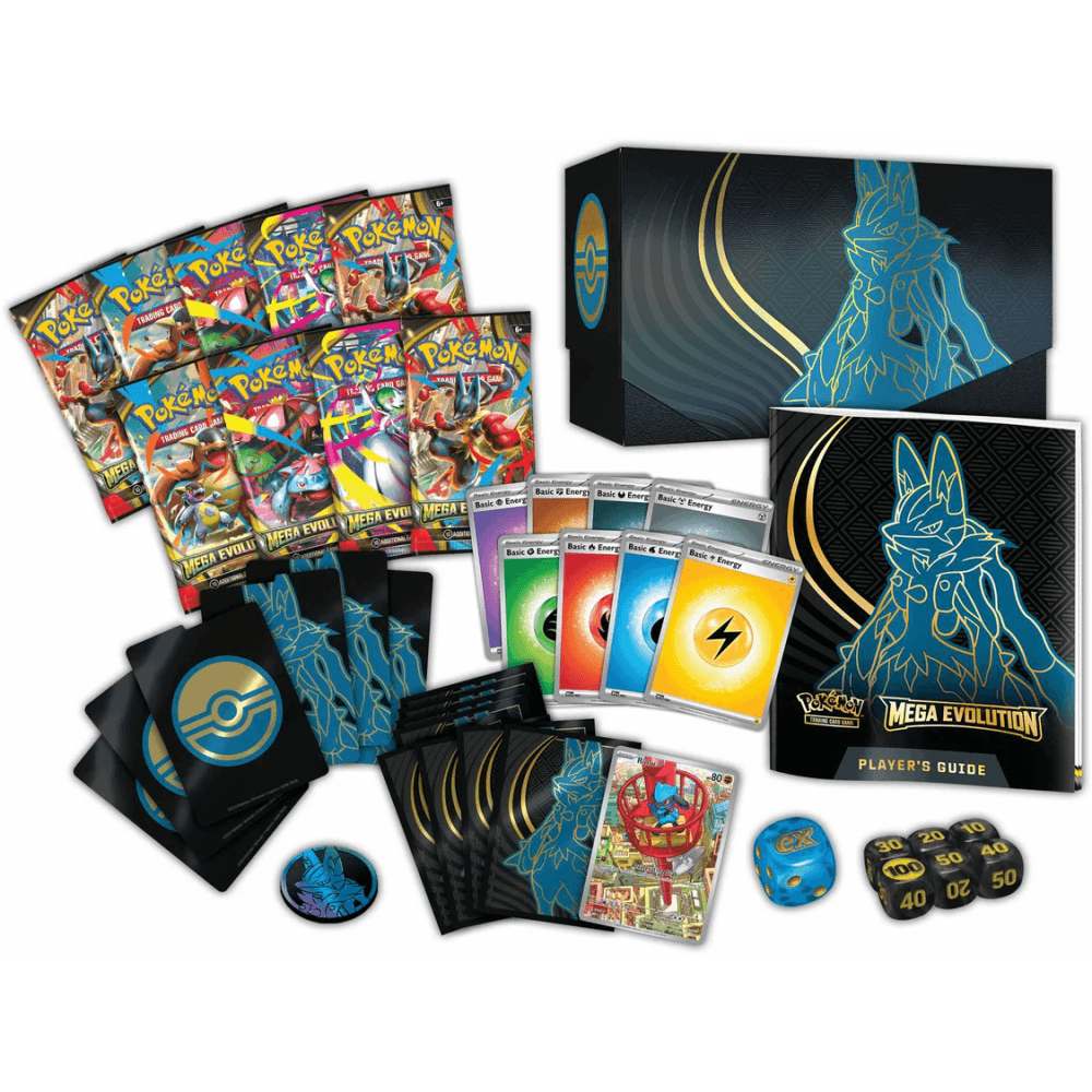 Pokémon TCG: Mega Evolution - Elite Trainer Box - Lucario - Beanie Games