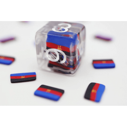Polyamorous Flag RPG Dice Set - Beanie Games