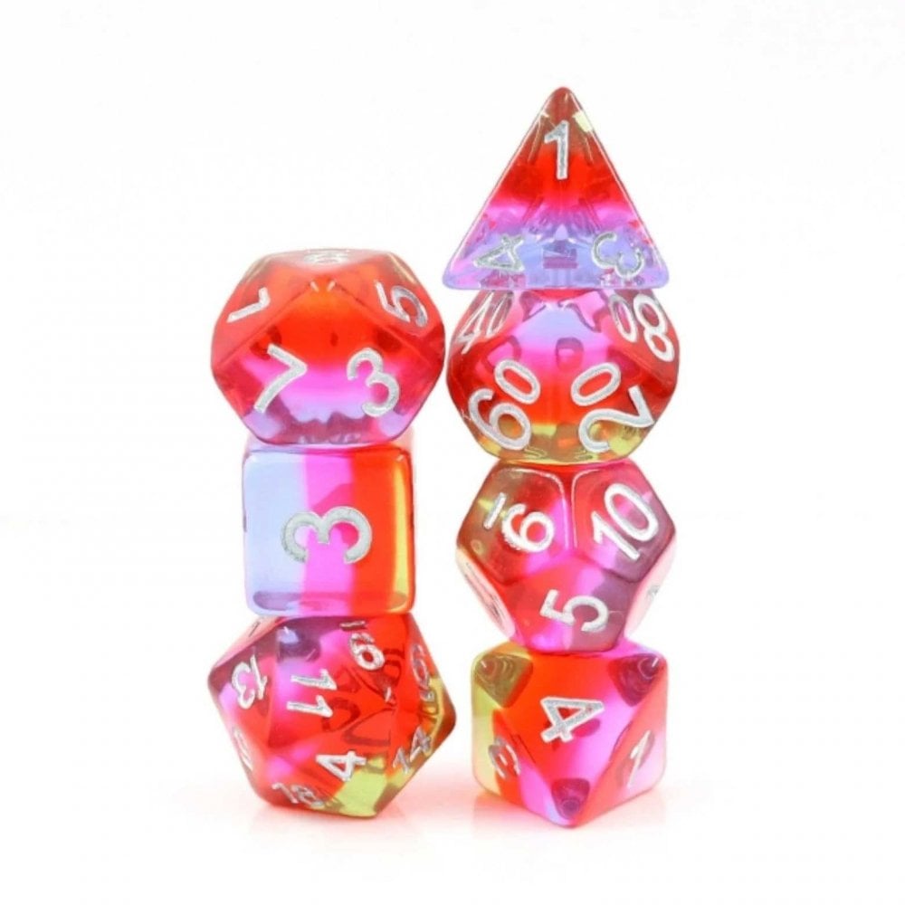 Pomegranate Blossom RPG Dice Set - Beanie Games
