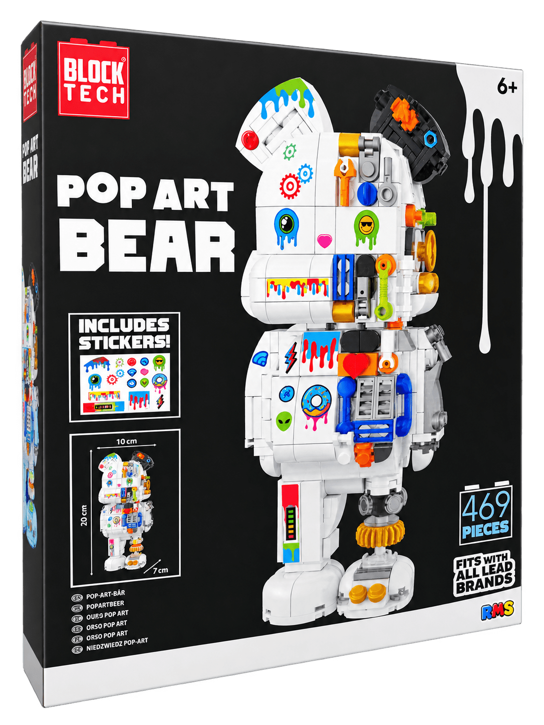 Pop Art Brick Bear - Beanie Games