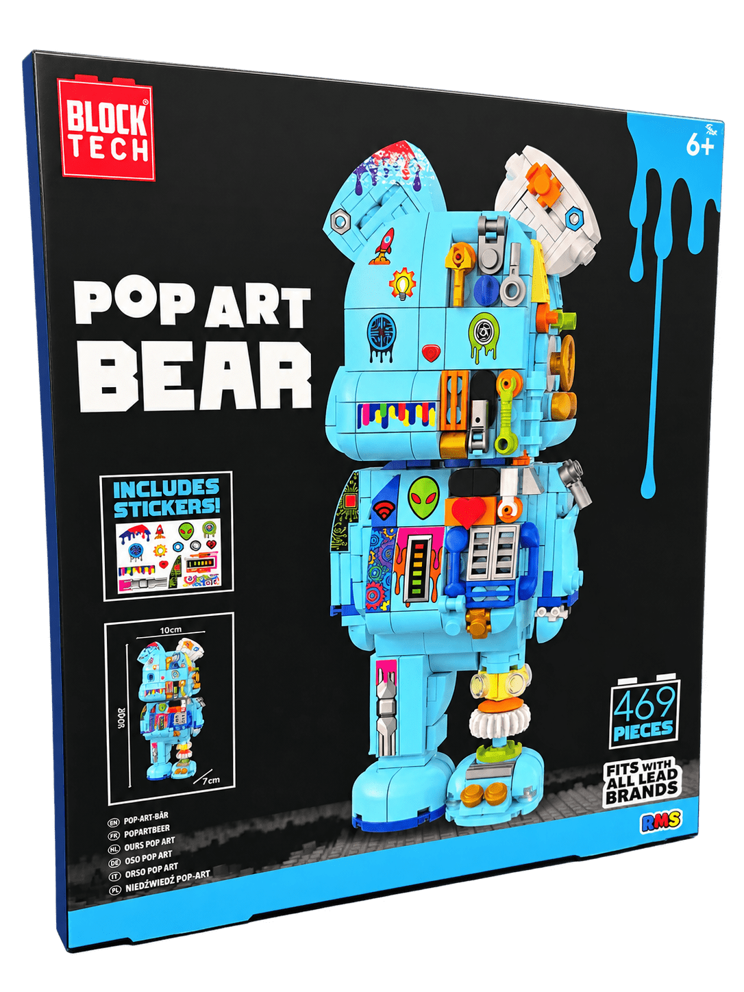 Pop Art Brick Bear - Beanie Games