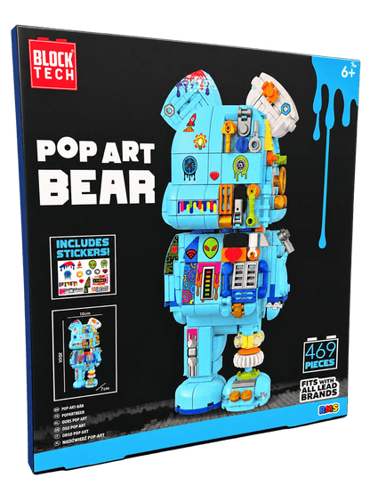 Pop Art Brick Bear - Beanie Games