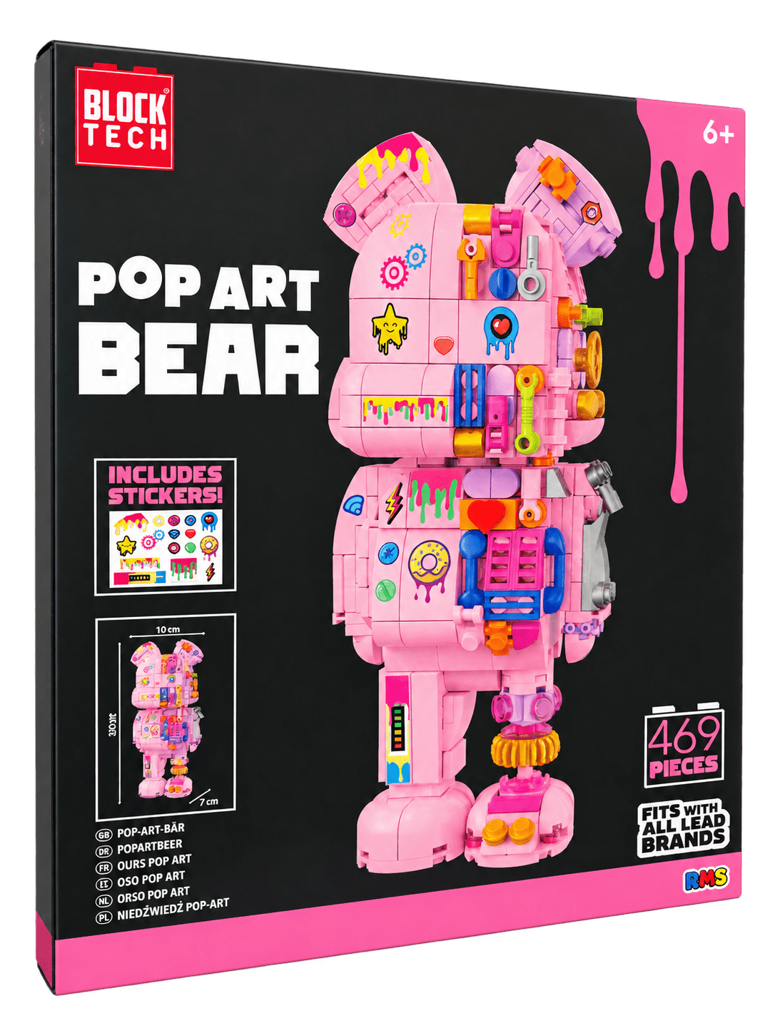 Pop Art Brick Bear - Beanie Games