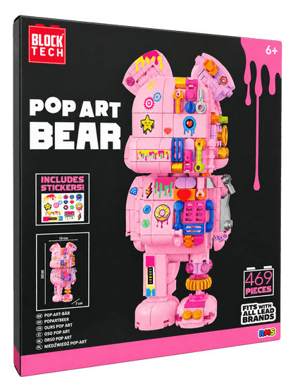Pop Art Brick Bear - Beanie Games