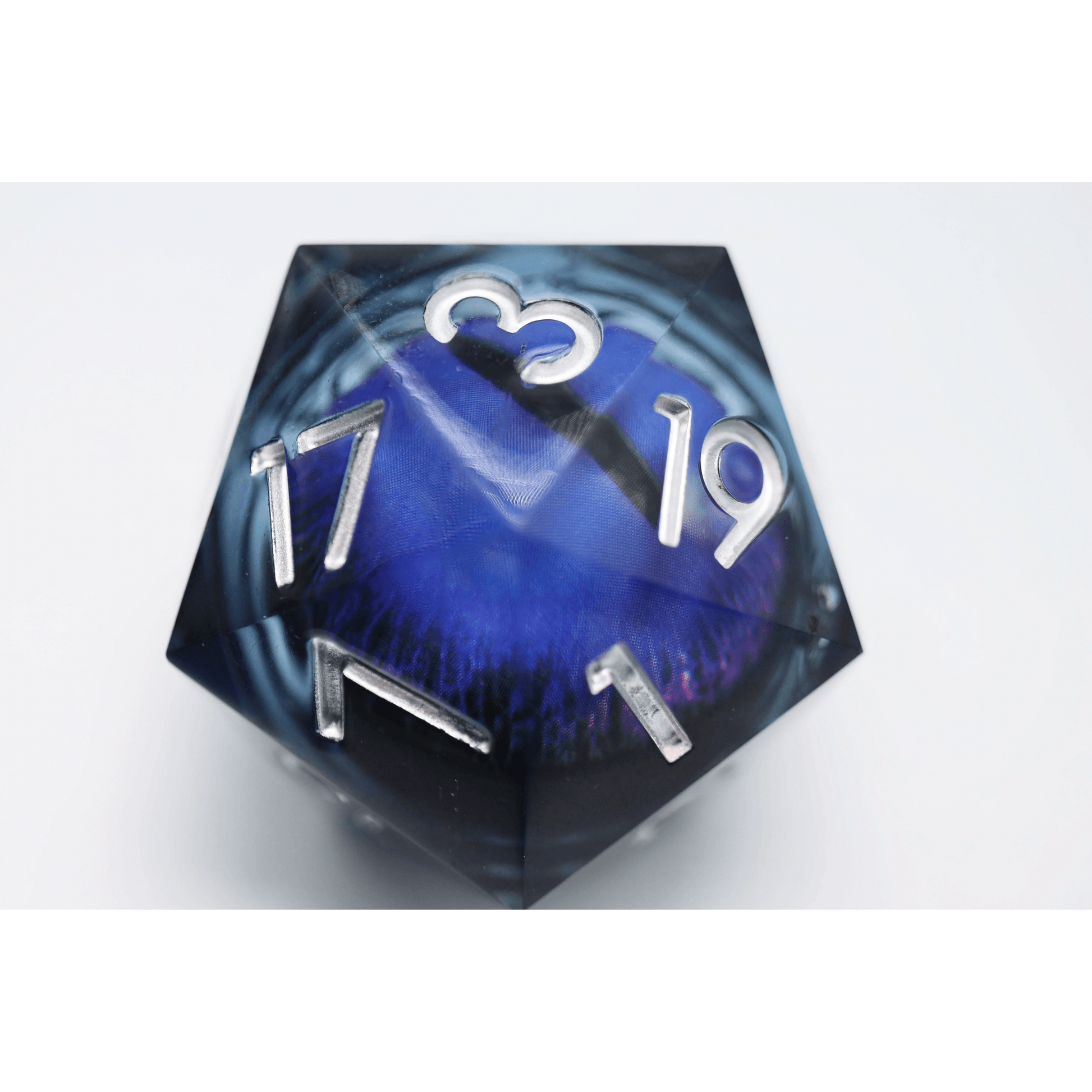 Purple Cyclops D20 - 35mm Extra Large Moving Eye - Beanie Games