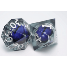 Purple Cyclops Sharp Edge Moving Eye RPG Dice Set - Beanie Games