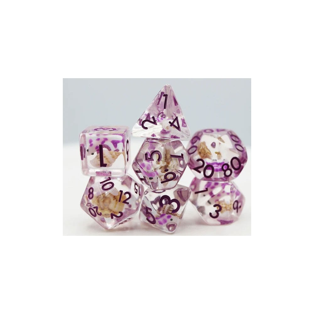 Purple Koi Fish RPG Dice Set - Beanie Games