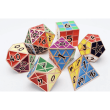 Puzzle Cube: Copper - Metal 8 piece Dice Set - Beanie Games