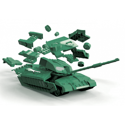 Quickbuild Challenger Tank Green - Beanie Games