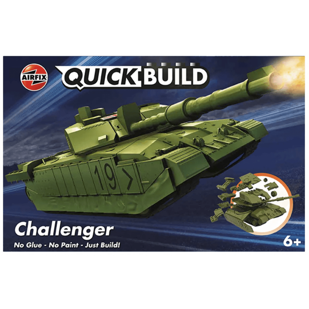 Quickbuild Challenger Tank Green - Beanie Games