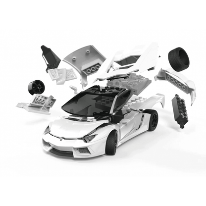 Quickbuild Lamborghini Aventador White - Beanie Games