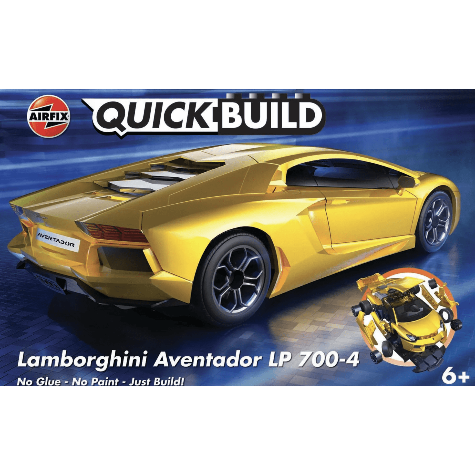 Quickbuild Lamborghini Aventador - Yellow - Beanie Games