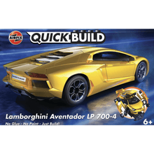 Quickbuild Lamborghini Aventador - Yellow - Beanie Games