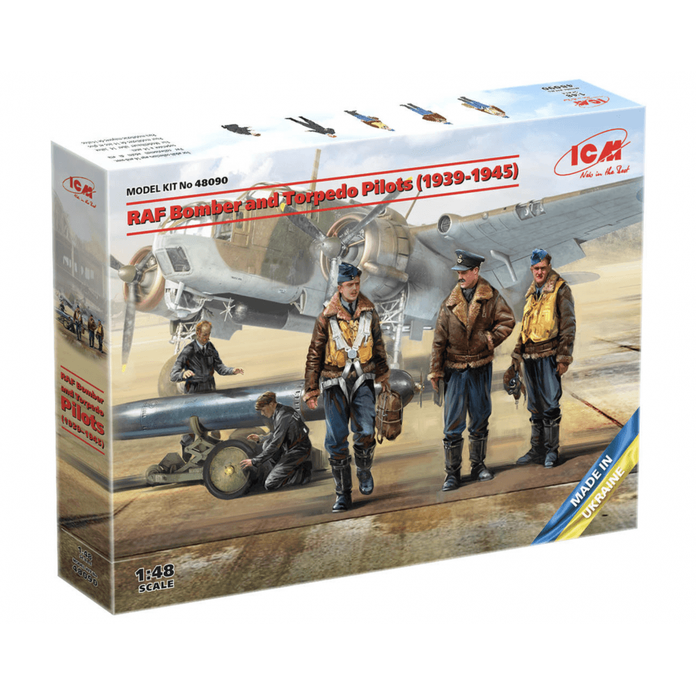 RAF Bomber & Torpedo Pilots (1939 - 1945) 5 Figures - Beanie Games