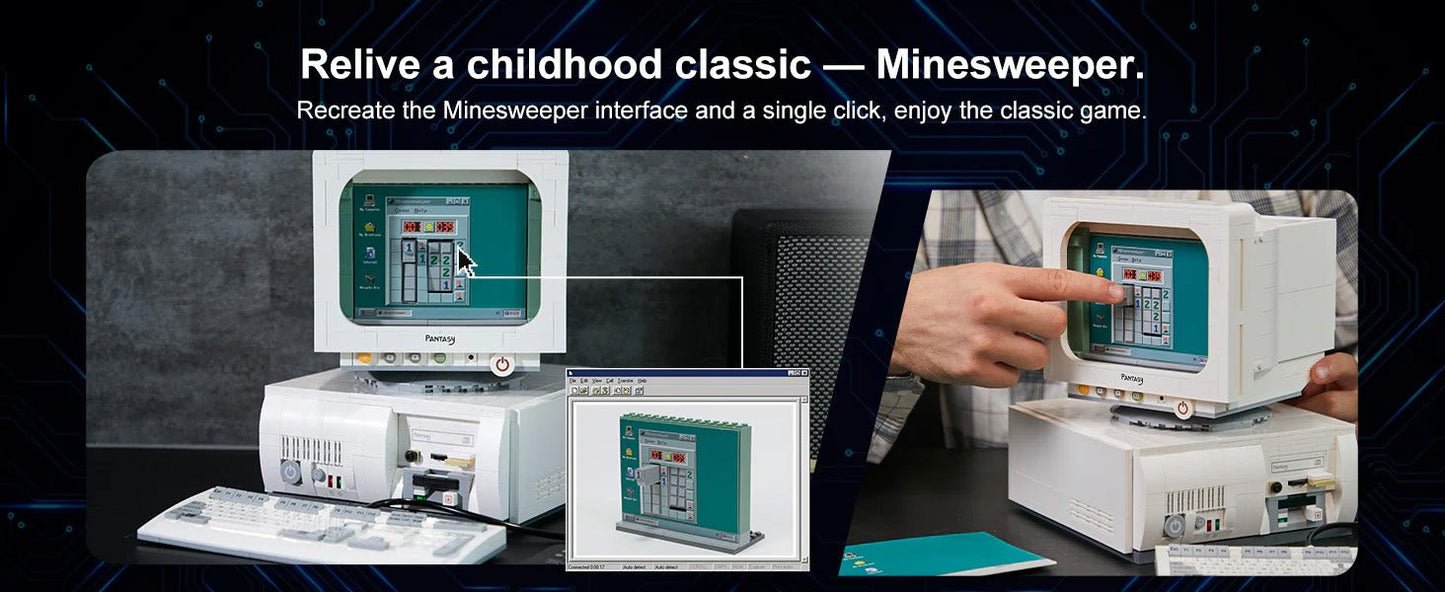 Retro 90s Desktop PC - 1634 pcs - Beanie Games