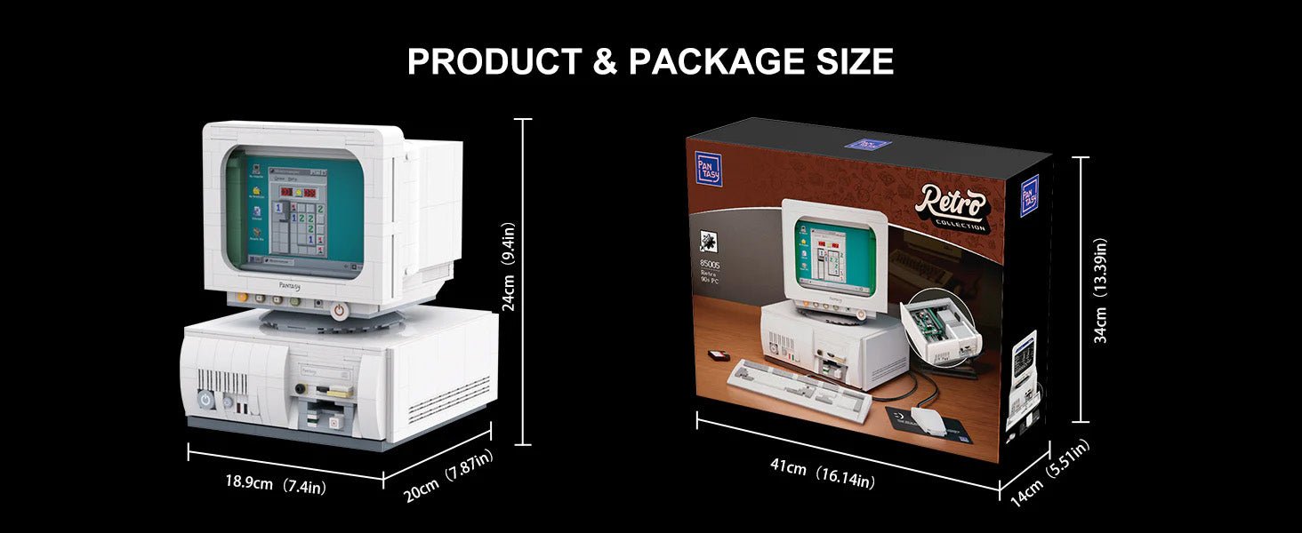 Retro 90s Desktop PC - 1634 pcs - Beanie Games