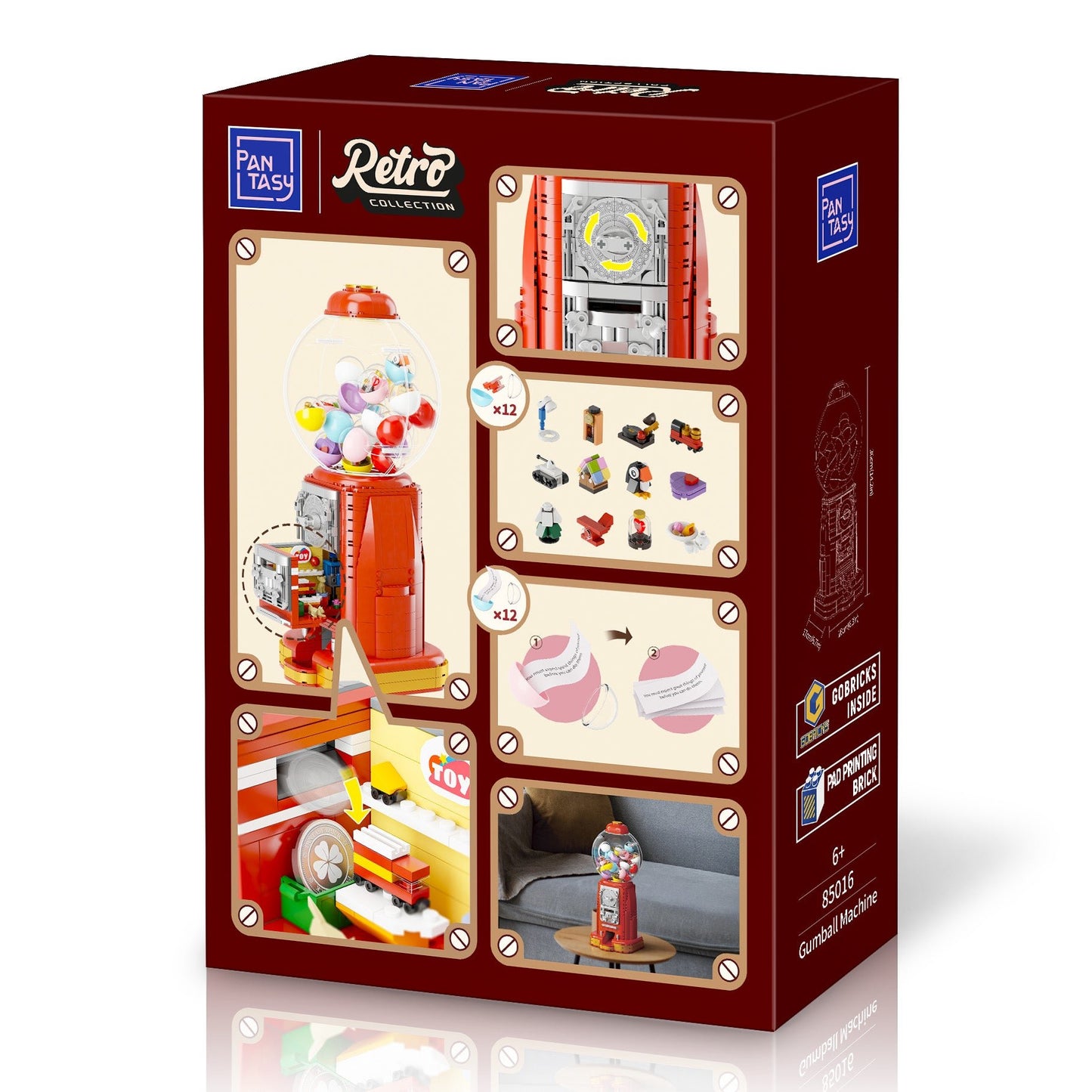 Retro Gumball Machine - 936 pcs - Beanie Games