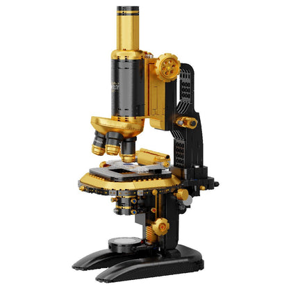 Retro Microscope With Accessories Set - 1107 pcs - Beanie Games