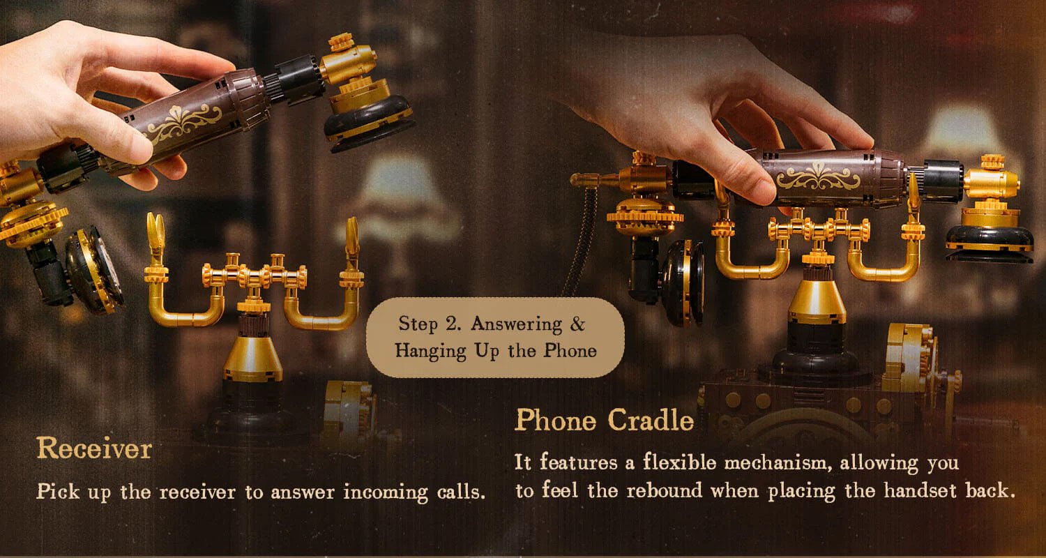 Retro Rotary Telephone - 766 pcs - Beanie Games