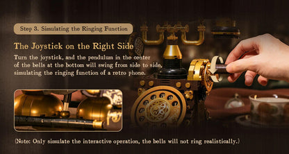 Retro Rotary Telephone - 766 pcs - Beanie Games