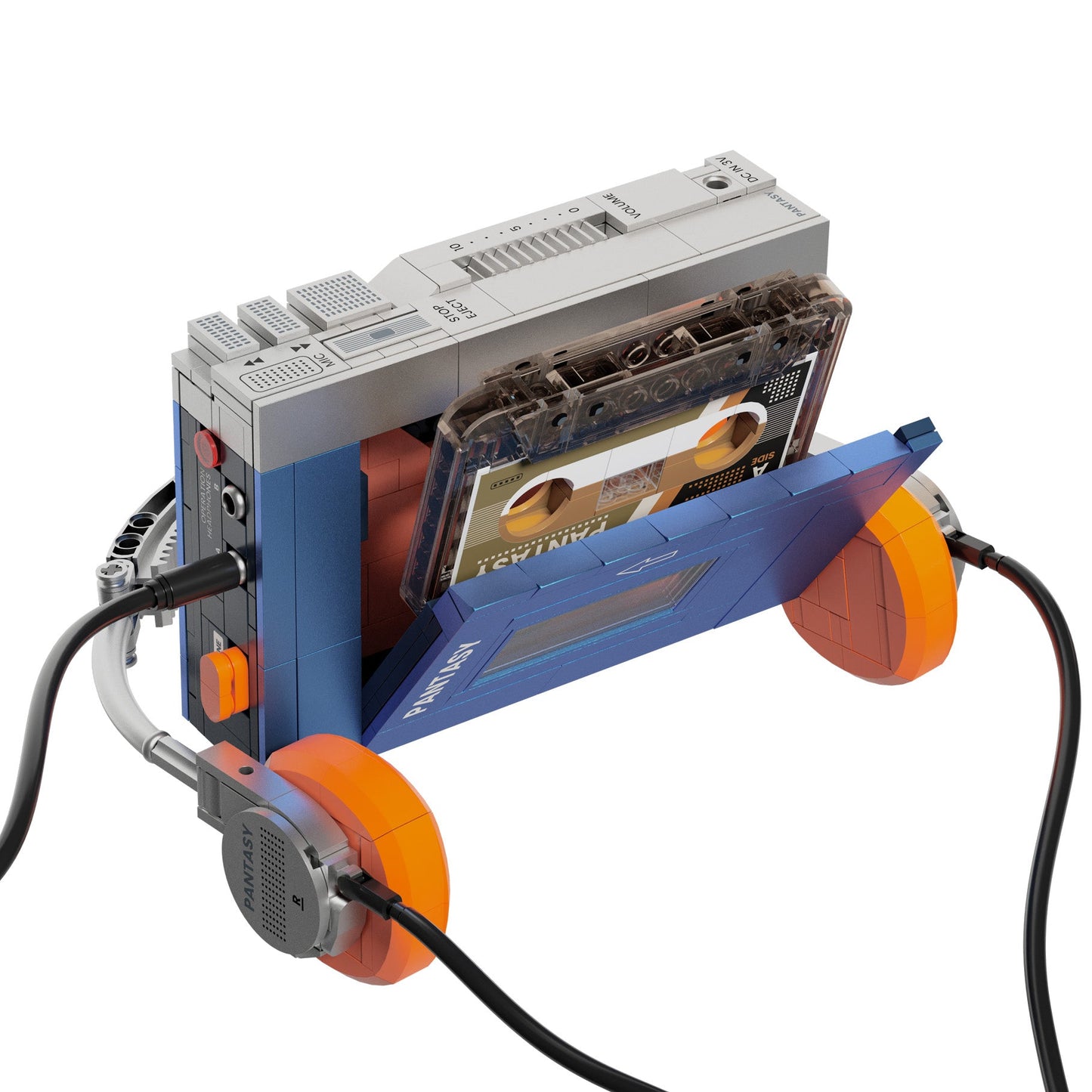 Retro Tape Cassette Player - 569 pcs - Beanie Games
