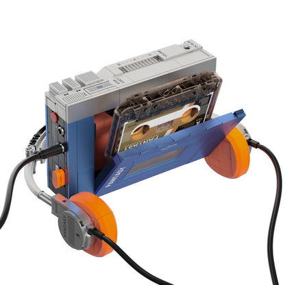 Retro Tape Cassette Player - 569 pcs - Beanie Games