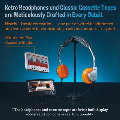 Retro Tape Cassette Player - 569 pcs - Beanie Games