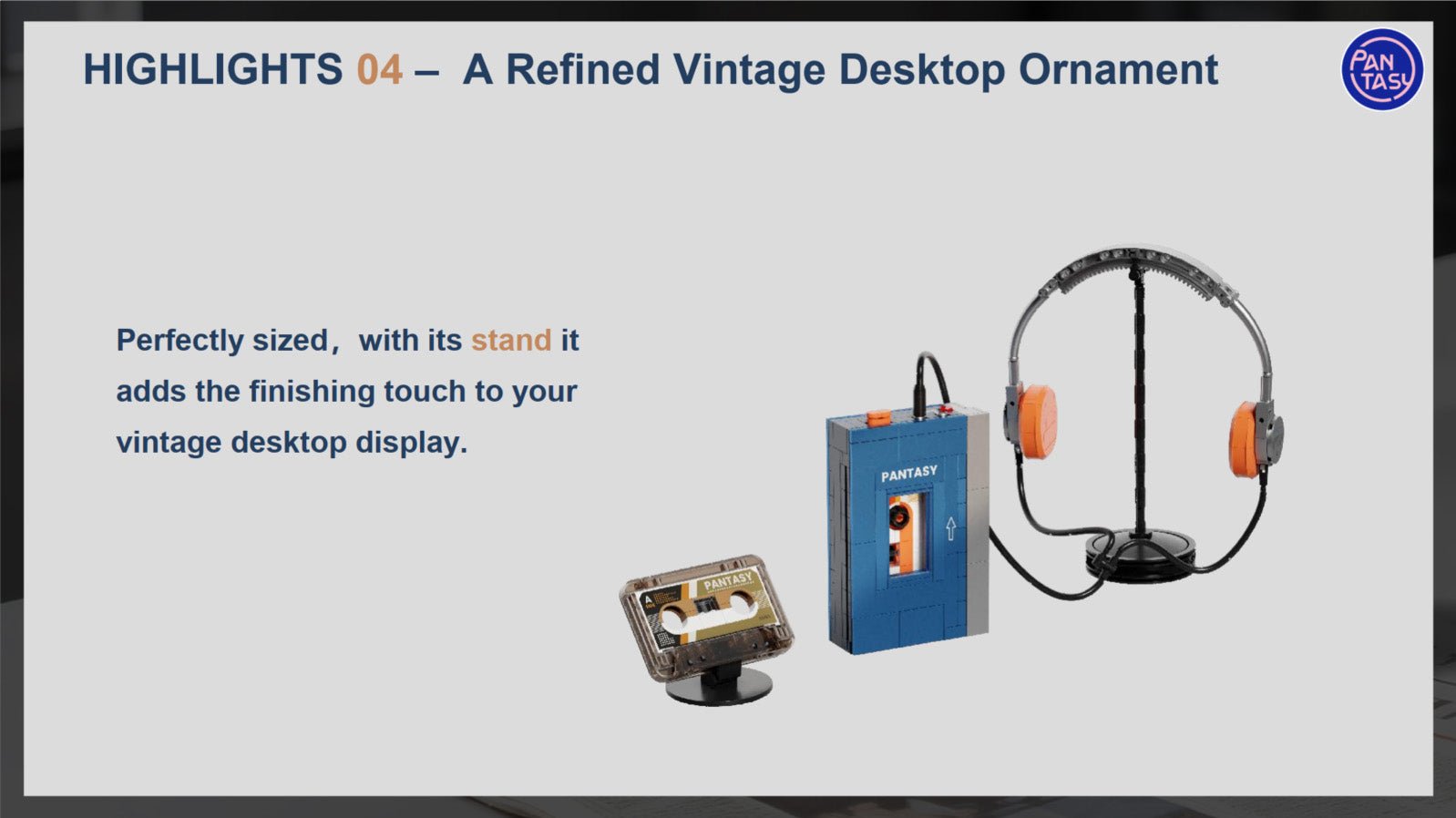 Retro Tape Cassette Player - 569 pcs - Beanie Games