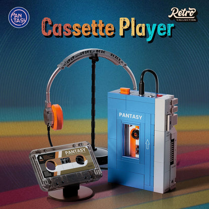 Retro Tape Cassette Player - 569 pcs - Beanie Games