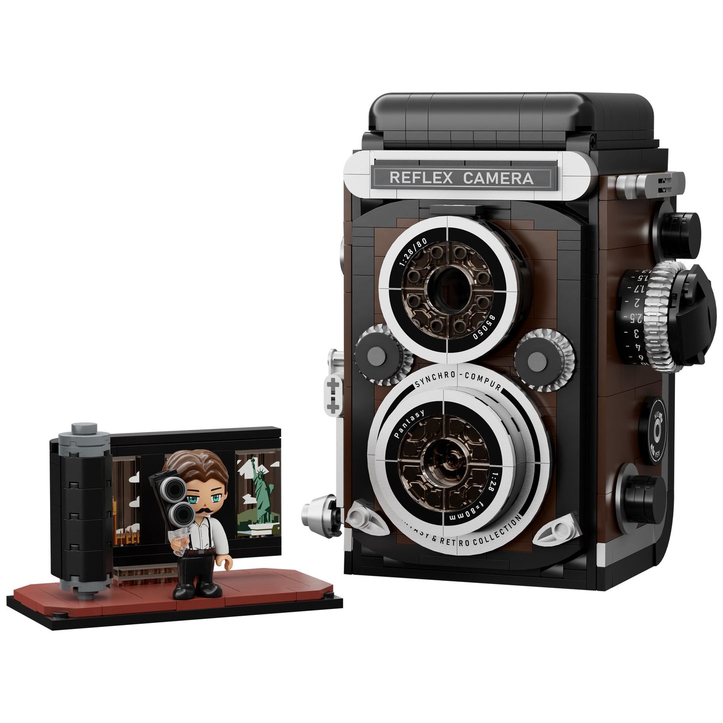 Retro Twin Lens Reflex Camera - 793 pcs - Beanie Games