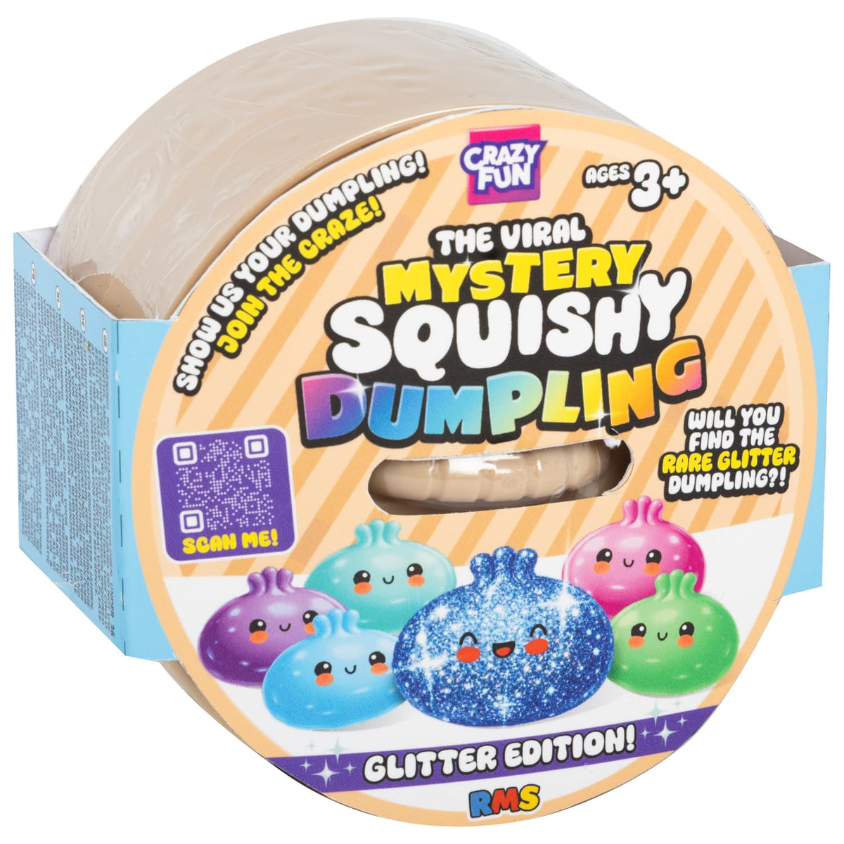 RMS Mystery Squishy Dumplings - Glitter - Beanie Games