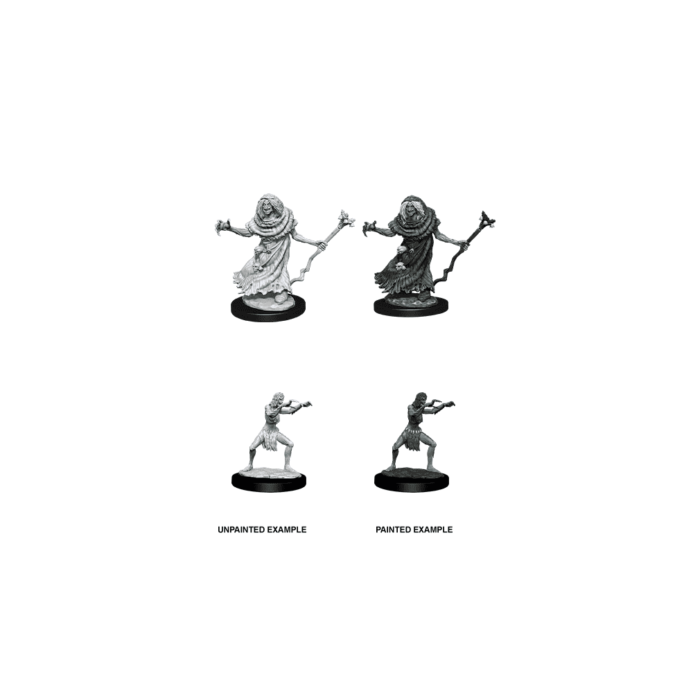 Sea Hag & Bheur Hag: D&D Nolzur's Marvelous Unpainted Miniatures (W12) - Beanie Games