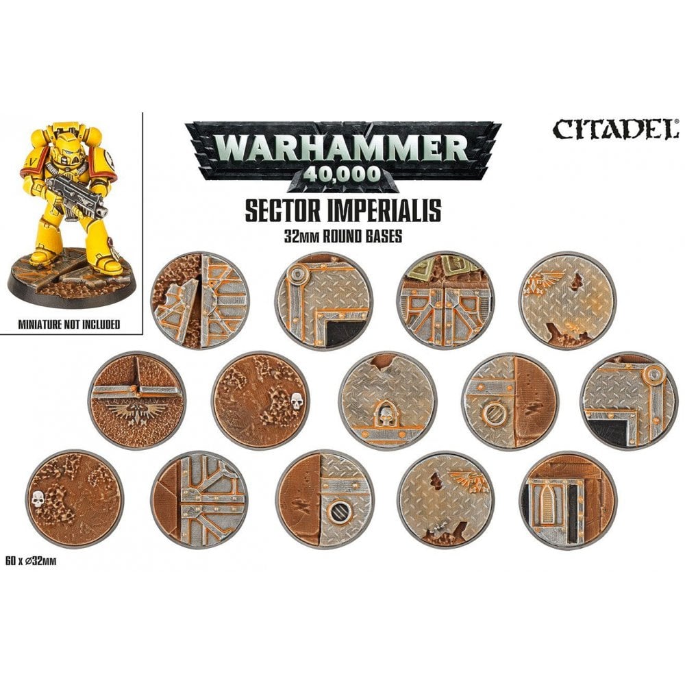 Sector Imperialis: 32mm Round Bases - Beanie Games
