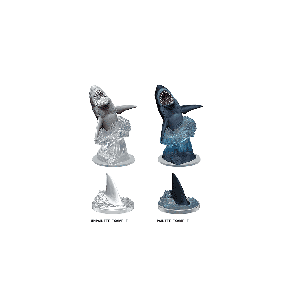 Shark: WizKids Deep Cuts Unpainted Miniatures (W9) - Beanie Games