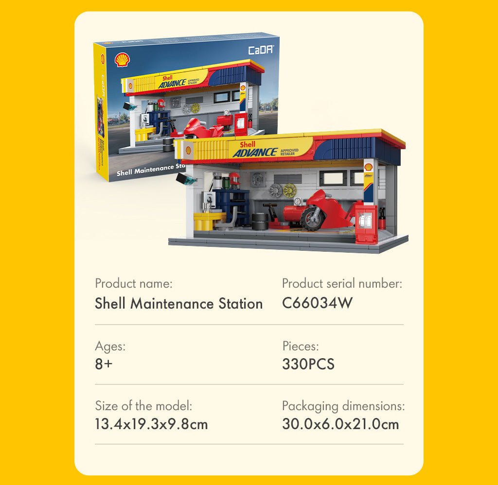 Shell Maintenance Service Station - 330 pcs - Beanie Games