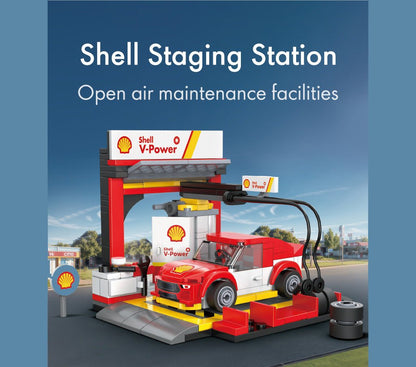 Shell Pit Stop Staging Station - 237 pcs - Beanie Games