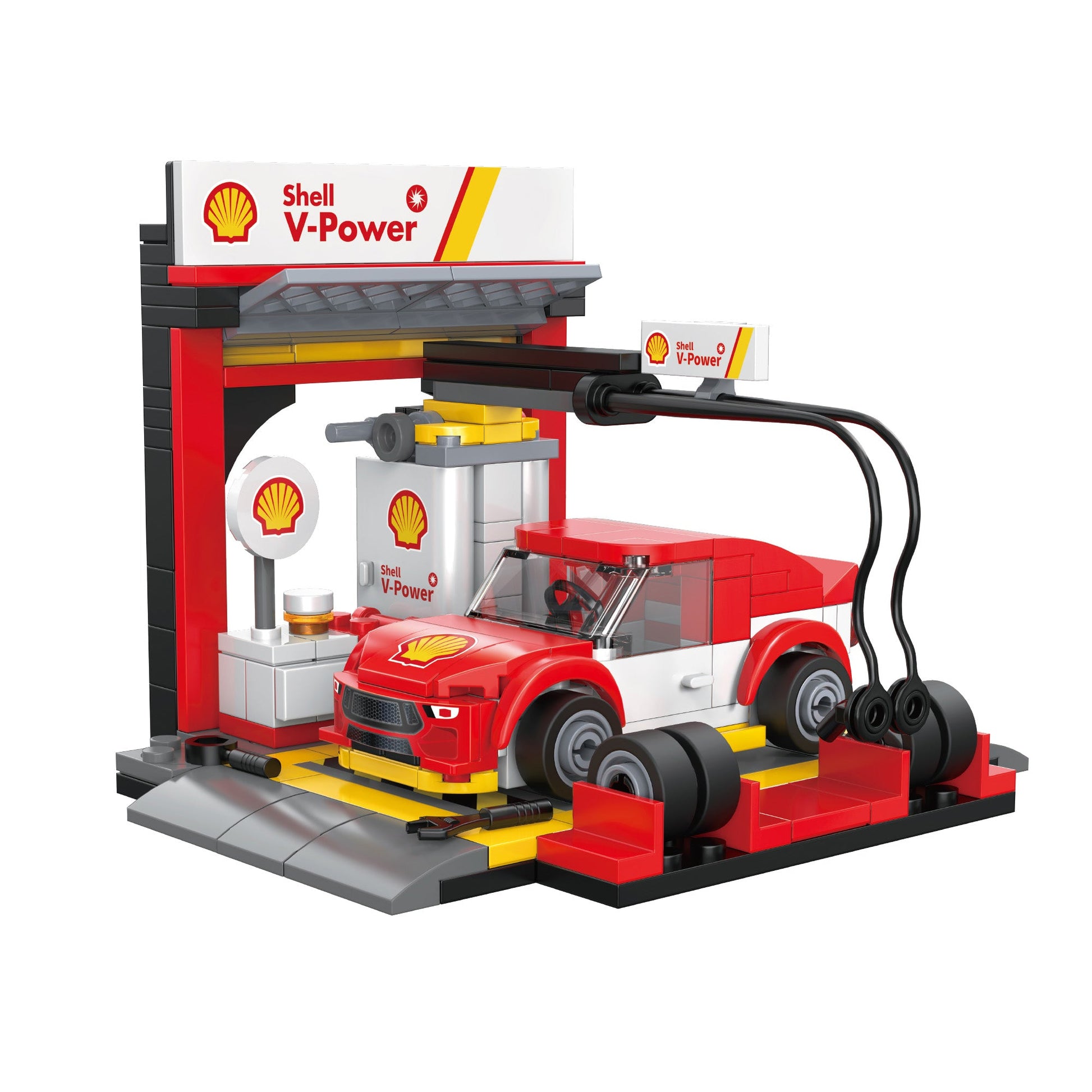 Shell Pit Stop Staging Station - 237 pcs - Beanie Games