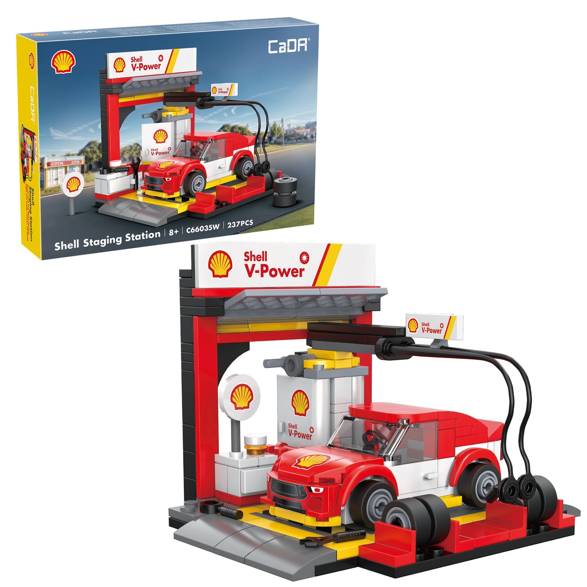 Shell Pit Stop Staging Station - 237 pcs - Beanie Games