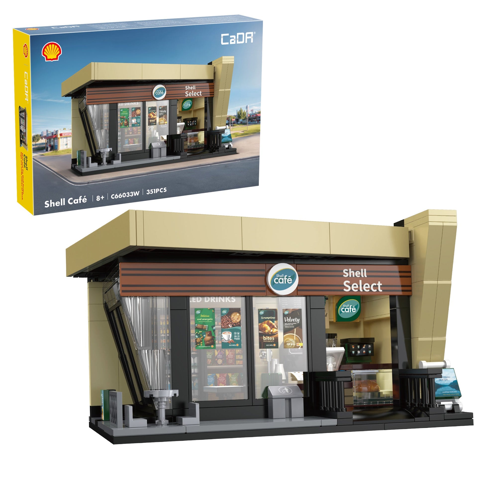 Shell Select Coffee Shop Café - 351 pcs - Beanie Games
