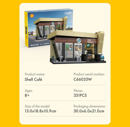 Shell Select Coffee Shop Café - 351 pcs - Beanie Games